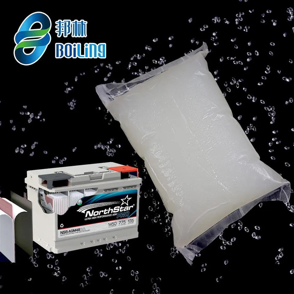 Adeżiv li jdub bis-sħana tal-batterija taċ-ċomb-aċidu